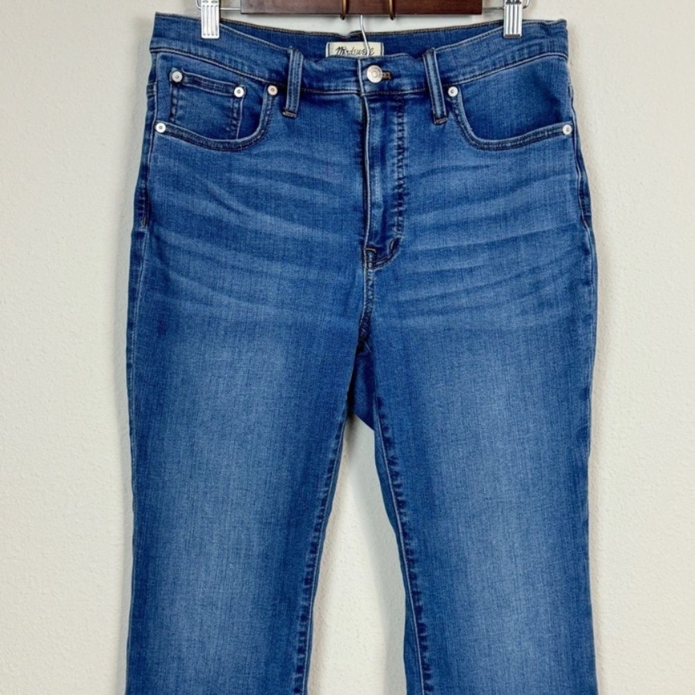 Madewell Cali Demi Boot Jeans Raw Hem 30